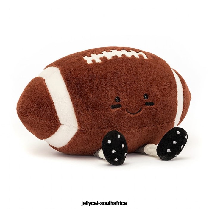 108 Toy Amuseable Sports American Football Brown and White Jellycat