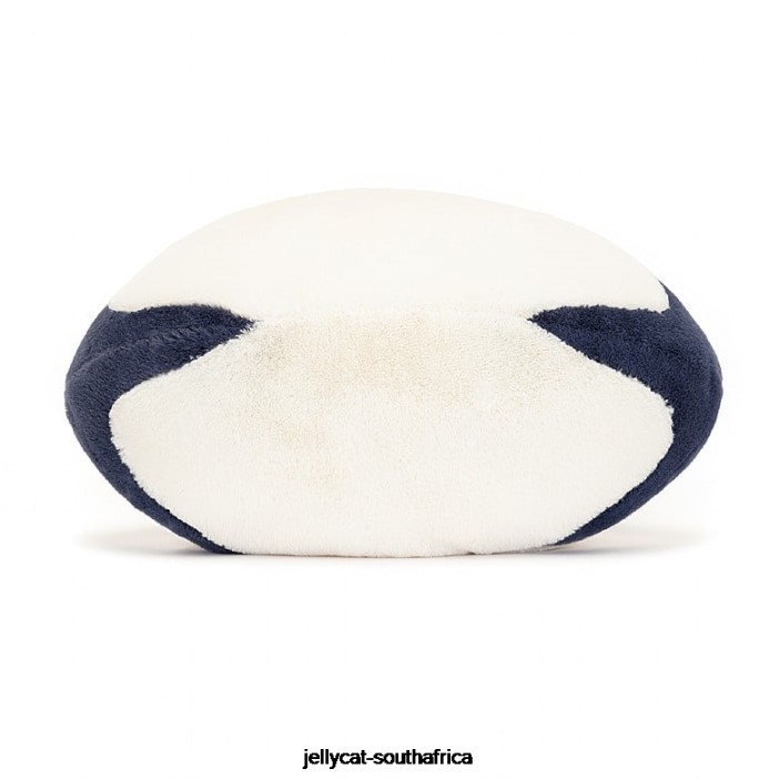 148 Toy Amuseable Sports Rugby Ball Blue and Cream Jellycat