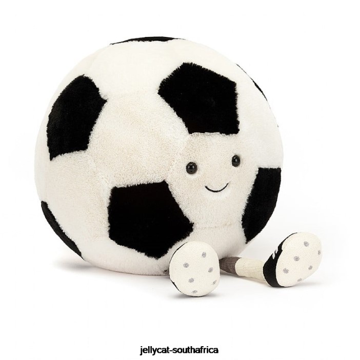97 Toy Amuseable Sports Football Black & Cream Jellycat