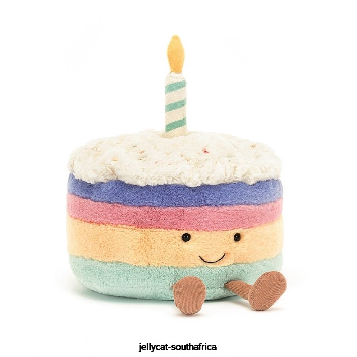 286 Toy Amuseable Rainbow Birthday Cake Multi-colour Jellycat