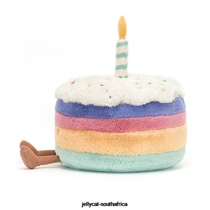 286 Toy Amuseable Rainbow Birthday Cake Multi-colour Jellycat