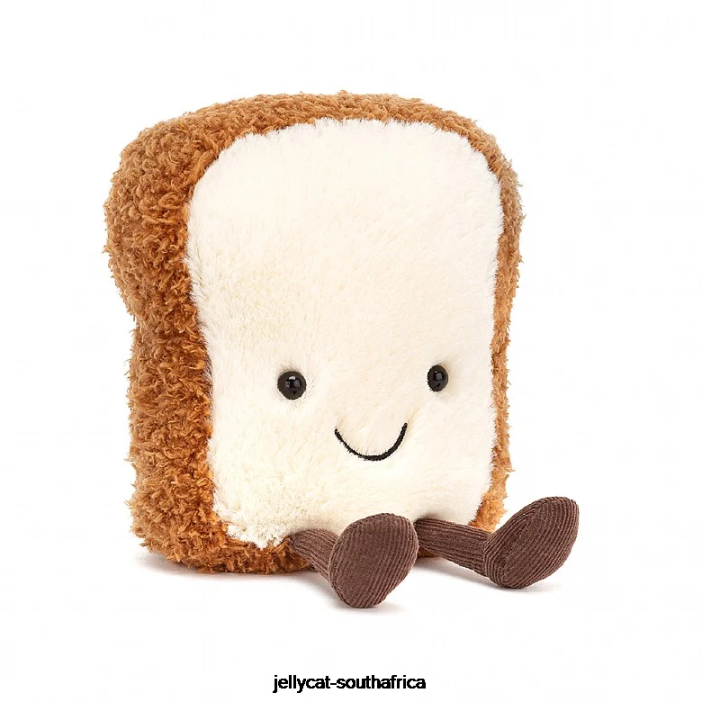 533 Toy Amuseable Toast Brown and White Jellycat