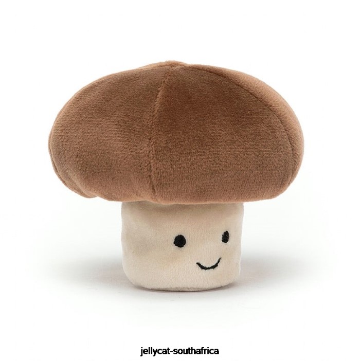 660 Toy Vivacious Vegetable Mushroom Grey Jellycat