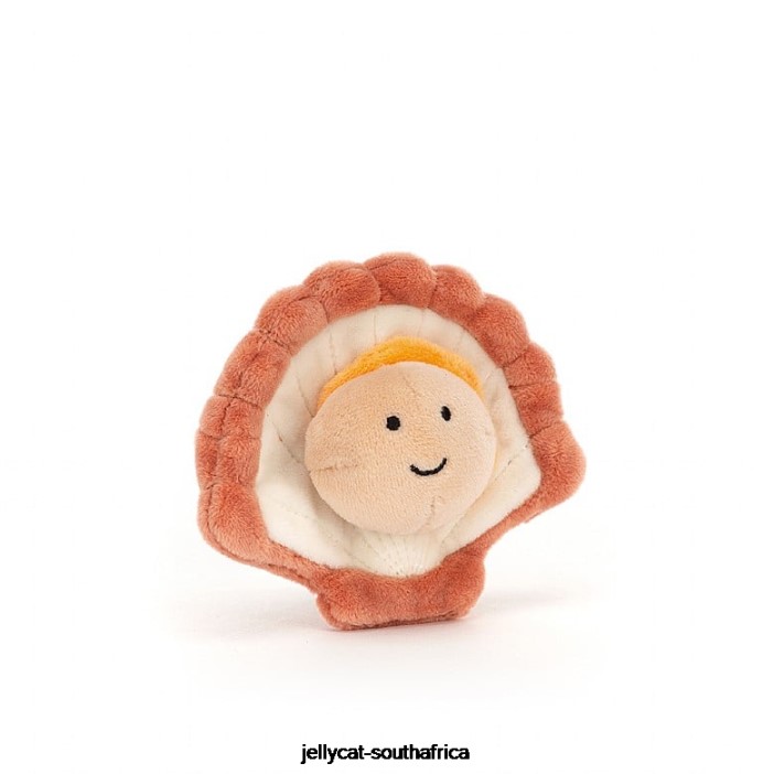 96 Toy Sensational Seafood Scallop Tan Jellycat