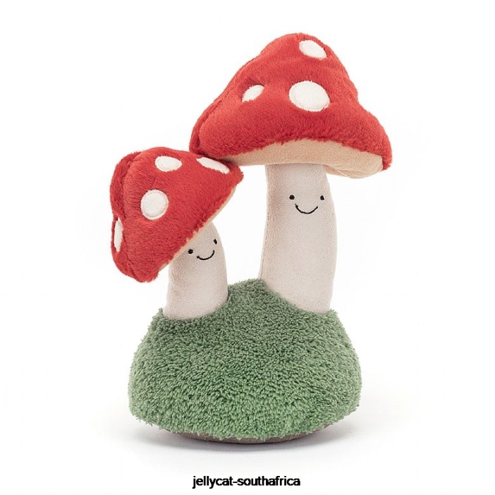 604 Toy Amuseable Pair of Toadstools Multi-colour Jellycat
