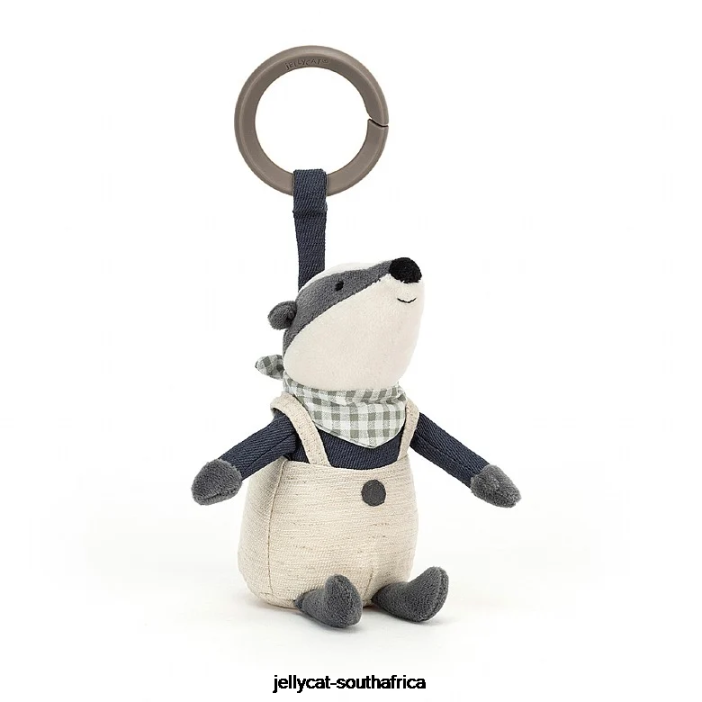 765 Toy Little Rambler Badger Rattle Purple Jellycat