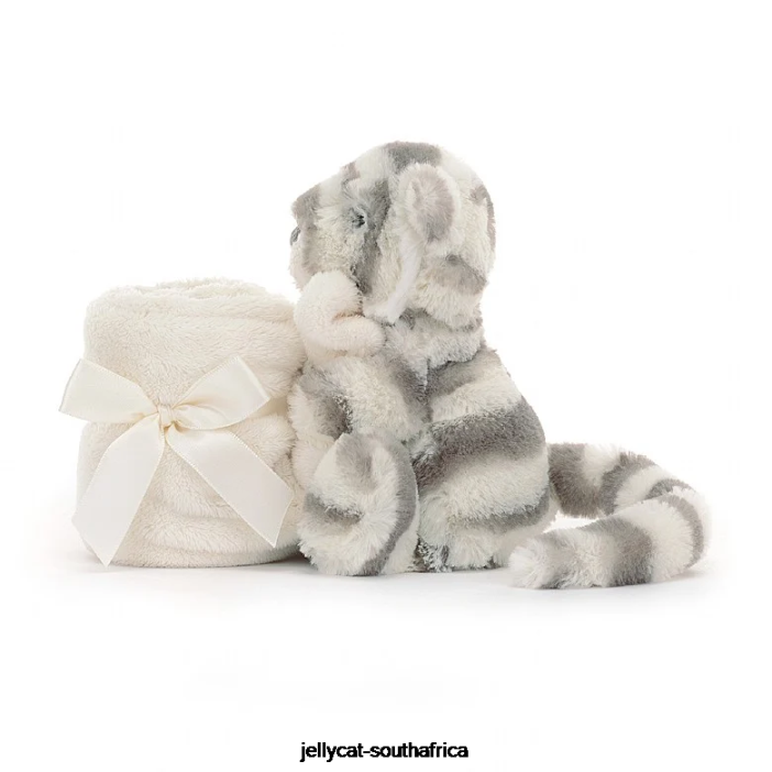 264 Toy Bashful Snow Tiger Soother Grey and White Jellycat