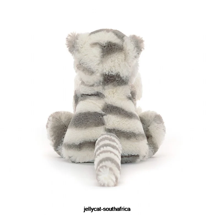 264 Toy Bashful Snow Tiger Soother Grey and White Jellycat