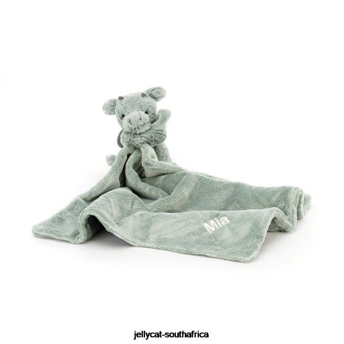 488 Toy Personalised Bashful Dragon Soother Green Jellycat