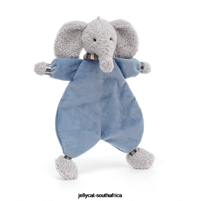 701 Toy Lingley Elephant Soother Grey Jellycat