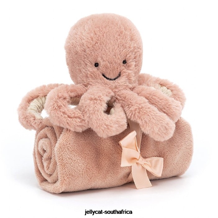 768 Toy Odell Octopus Soother Apricot Jellycat