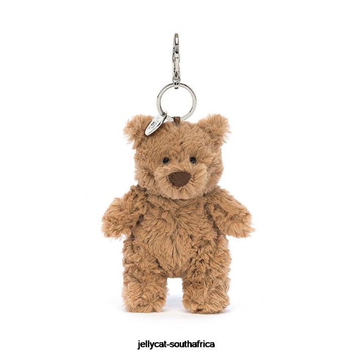 15 Accessory Bartholomew Bear Bag Charm Brown Jellycat
