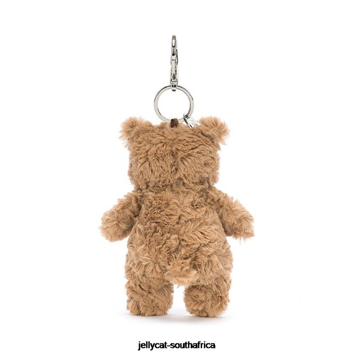 15 Accessory Bartholomew Bear Bag Charm Brown Jellycat
