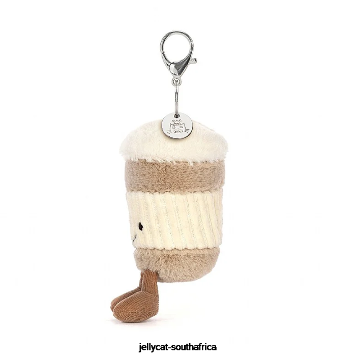 34 Accessory Amuseable Coffee-To-Go Bag Charm Beige Jellycat