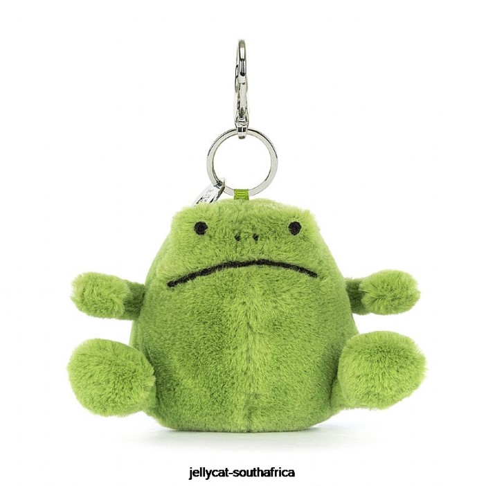 358 Accessory Ricky Rain Frog Bag Charm Green Jellycat