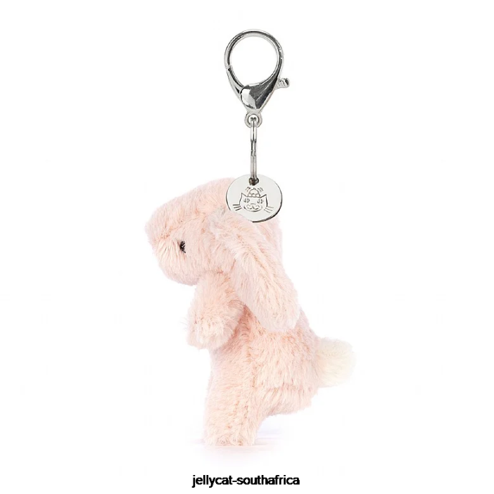 613 Accessory Bashful Blush Bunny Bag Charm Peach Jellycat