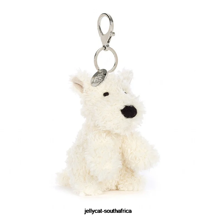 642 Accessory Munro Scottie Dog Bag Charm Cream Jellycat