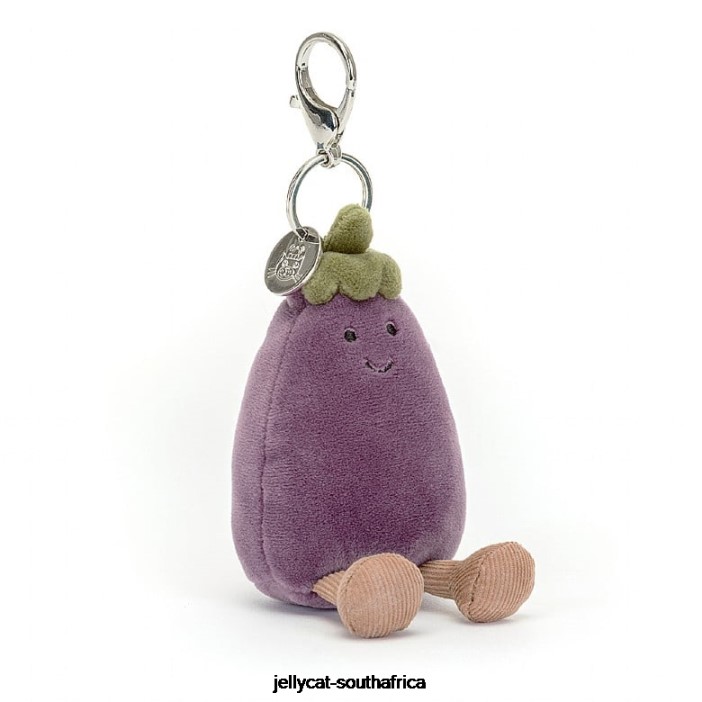 75 Accessory Vivacious Aubergine Bag Charm Purple Jellycat