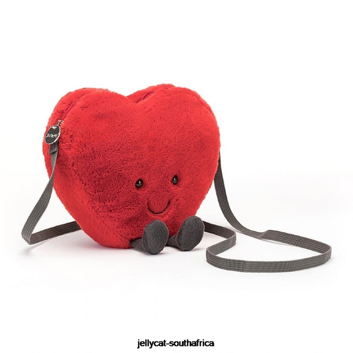 230 Bag Amuseable Heart Bag Red Jellycat