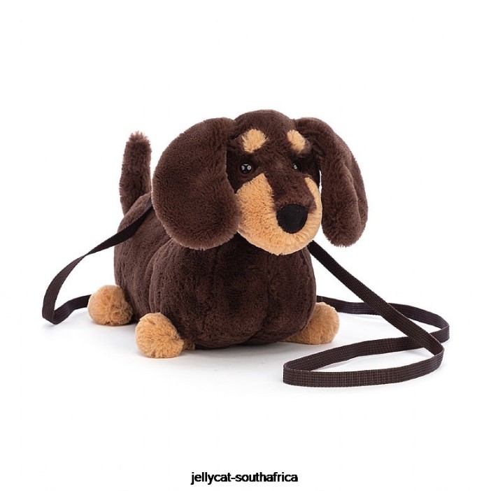 72 Bag Otto Sausage Dog Bag Brown Jellycat