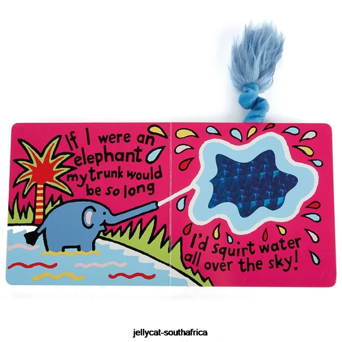 688 Book If I Were An Elephant Book Multi-colour Jellycat