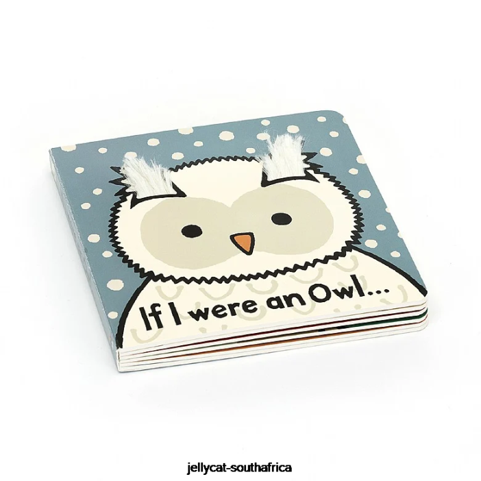 695 Book If I Were an Owl Board Book Multi-colour Jellycat