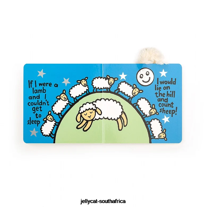 735 Book If I Were A Lamb Book and Bashful Lamb Cream Jellycat