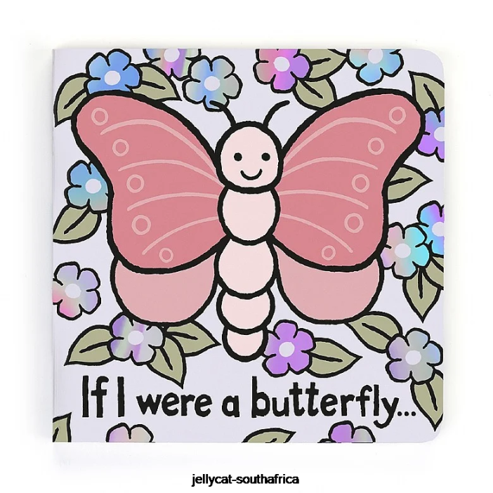 756 Book If I Were A Butterfly Book Multi-colour Jellycat