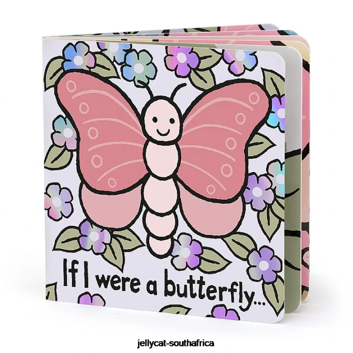 756 Book If I Were A Butterfly Book Multi-colour Jellycat