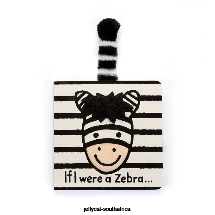 776 Book If I were a Zebra Board Book Multi-colour Jellycat