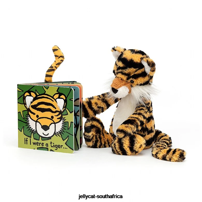 786 Book If I Were A Tiger Book and Bashful Tiger Multi-colour Jellycat