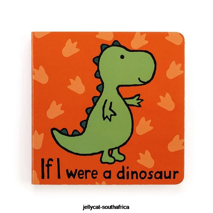 802 Book If I Were A Dinosaur Book Multi-colour Jellycat