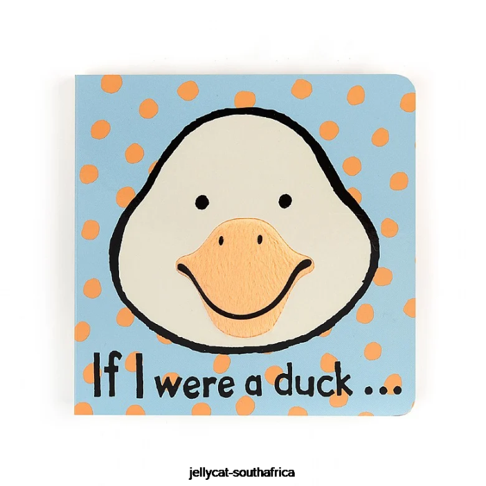 807 Book If I Were A Duck Book and Tumbletuft Duck Multi-colour Jellycat