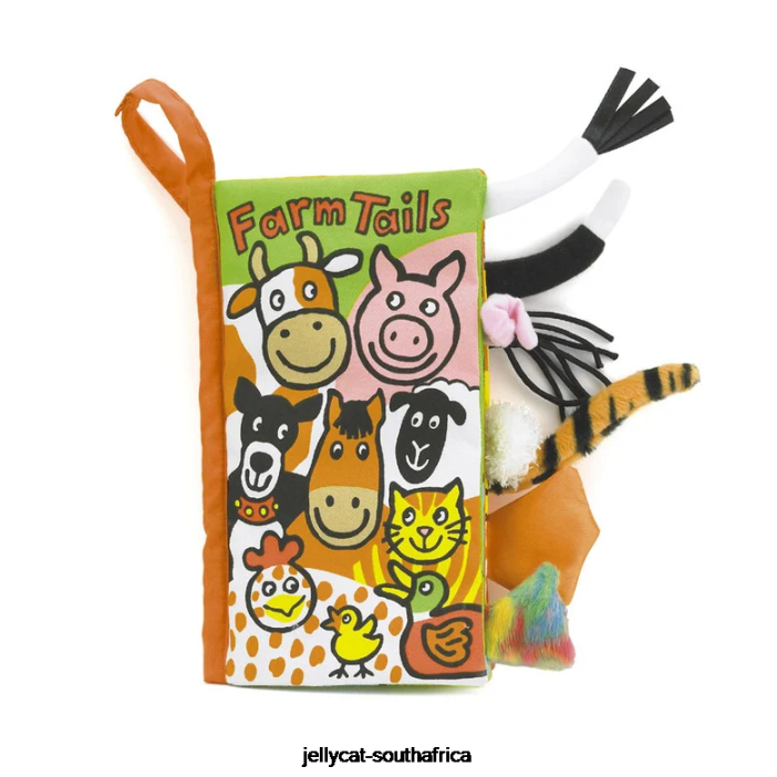 757 Book Farm Tails Book Multi-colour Jellycat