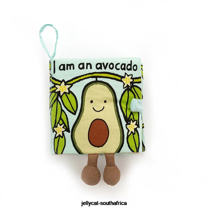 764 Book Avocado Fabric Book Multi-colour Jellycat