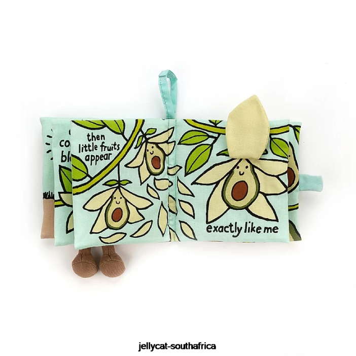 764 Book Avocado Fabric Book Multi-colour Jellycat