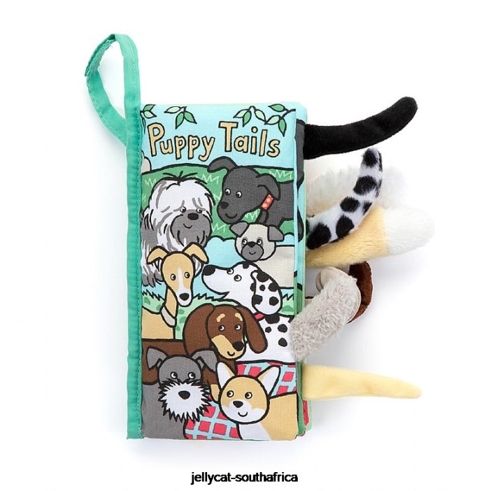 803 Book Puppy Tails Activity Book Multi-colour Jellycat