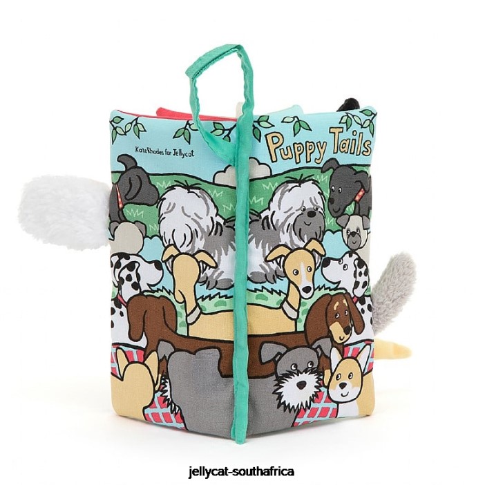 803 Book Puppy Tails Activity Book Multi-colour Jellycat
