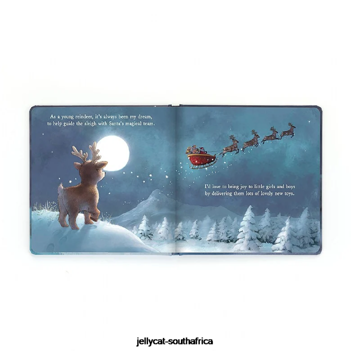 193 Book Mitzi Reindeer's Dream Book Multi-colour Jellycat