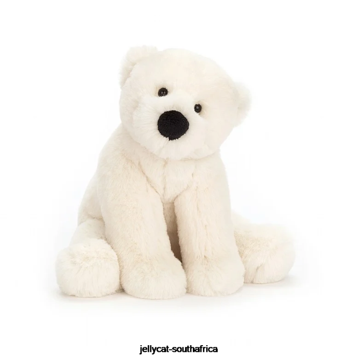 554 Book The Playful Polar Bears Book and Perry Polar Bear White Jellycat