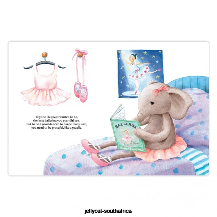 703 Book Elly Ballerina Book Multi-colour Jellycat