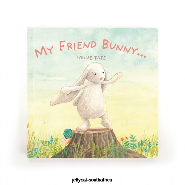 704 Book My Friend Bunny Book and Bashful Bunny Beige Jellycat