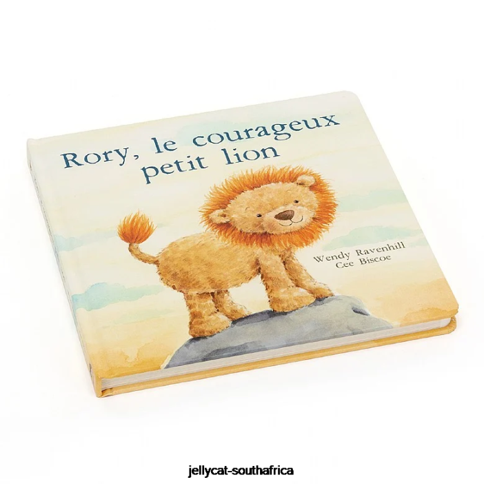 708 Book Rory Le Courageux Petit Lion Livre (The Very Brave Lion) Multi-colour Jellycat
