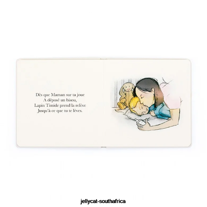 716 Book Lapin Timide Veille Sur Tes Nuits Livre (The Magic Bunny) Multi-colour Jellycat