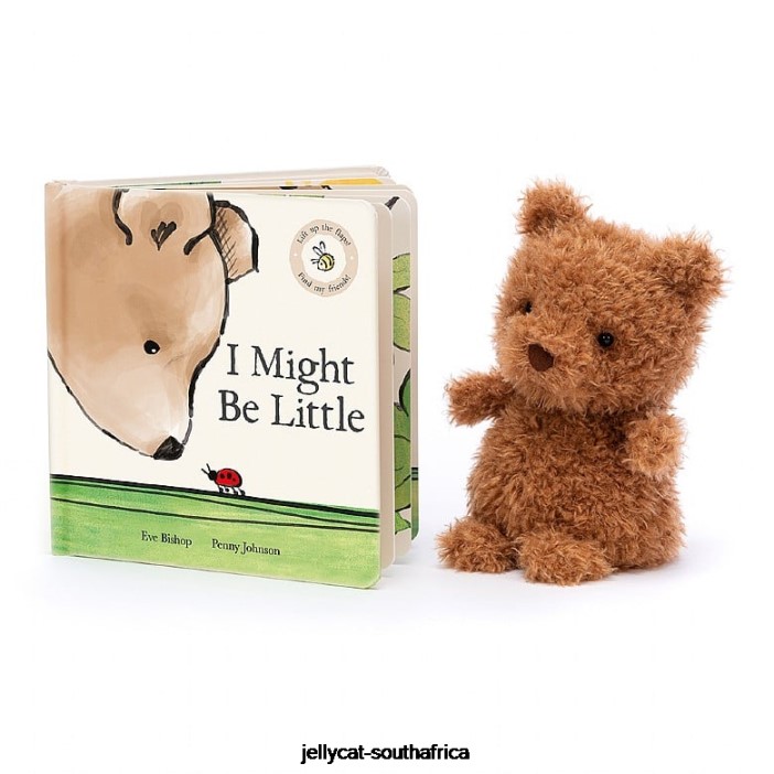 726 Book I Might Be Little Book and Little Bear Brown Jellycat