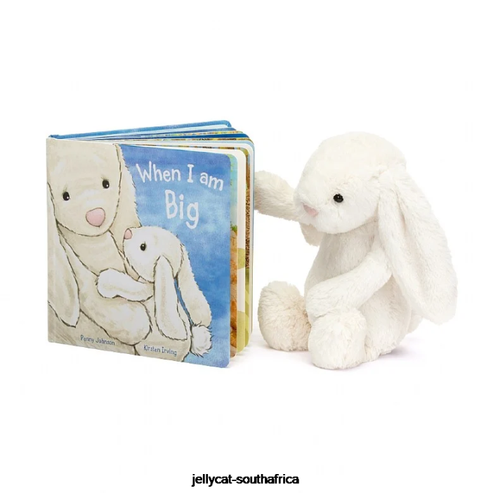 734 Book When I am Big Book and Bashful Bunny Cream Jellycat