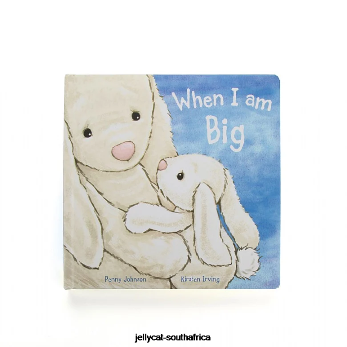 734 Book When I am Big Book and Bashful Bunny Cream Jellycat