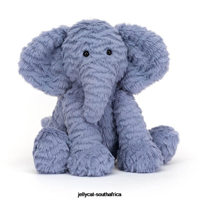 736 Book Elephants Can't Fly Book and Fuddlewuddle Elephant Blue Jellycat