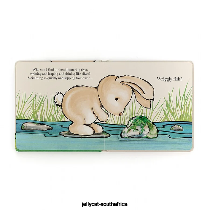 737 Book Who Can I Find Book and Little Bunny Honey Jellycat