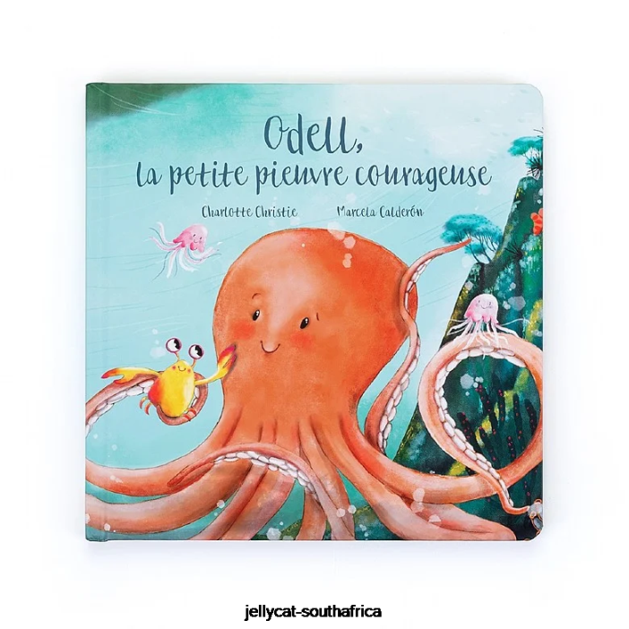 794 Book Odell La Petite Pieuvre Courageuse Livre Multi-colour Jellycat